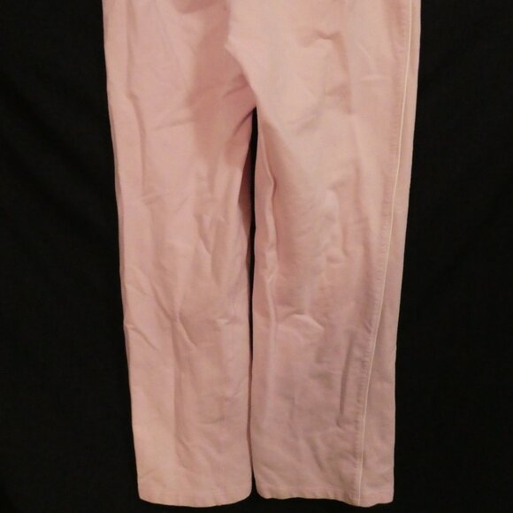 SPORTEK | medium | Light Pink Sweatpants With Drawstring | White Side Stripe - Picture 14 of 16